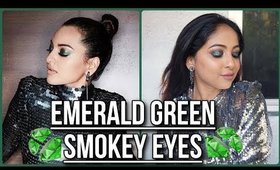 SONAKSHI SINHA Inspired Makeup | Smokey Emerald Green Eyes for Parties/Festivals | Stacey Castanha