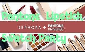 Swatch Party - Pantone Marsala Lipsticks