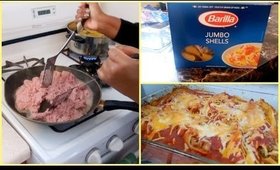 LET'S COOK! Cheesy Stuffed Shells With Meat