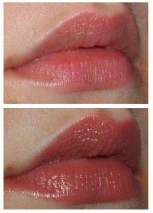 Bottom: NYX Round lipstick in Perfect