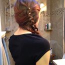Fancy side braid hairstyle 