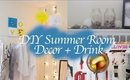 4 DIY Summer Room Decor + Drink