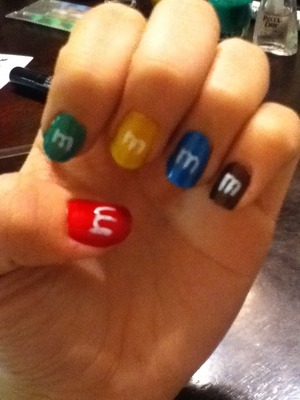 My M&M nails!