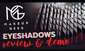 Makeup Geek Eyeshadows - Duochrome, Foiled, Matte & Shimmer | Swatches