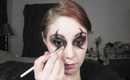 A Modern Harlequin Clown with a Dark Gothic Twist - Halloween Makeup Tutorial - The Eyes Have It