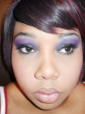 Purples really make brown eyes pop