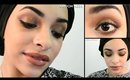 Khaki green smokey eyes with warm brown lips ♡ Full face makeup tutorial