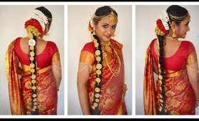 South Indian Tamil Bridal Hair & Jewellery in Tamil with Eng Subtitles | CheezzMakeup