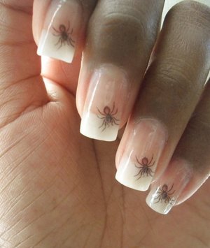 I love spiders, so when I found these decals on Ebay, I was in heaven! :)