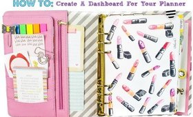 How To Make A Dashboard For Your Planner