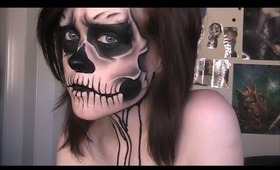 Detailed Skull Makeup (inspired by zombieboy's tattoo)