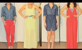 Spring 2012 Haul & Outfits