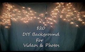 DIY: $20 Background For Videos & Photos | Only 3 Items Needed