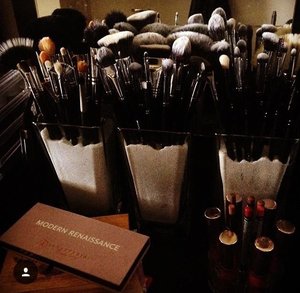 I own MAC, Morphe, Sigma, Hakuhodo, Wayne Goss, and several mixed brushes that come in pallets, I don't know why I keep them but there is a brush for everything :)