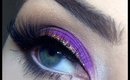 Purple glitter look inspired by @MakeupbyMia