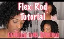 Flex Rod Set on Natural Hair l TotalDivaRea