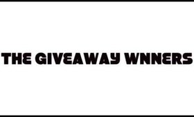 Giveaway Winners!