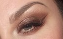 Brown & Pink Wearable Grown Up Glitter Christmas/Holidays Make-Up using Too Faced Chocolate Bar