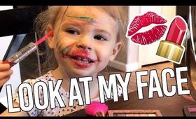 Your New Favorite Beauty Guru- Toddler Makeup Tutorial by Violet