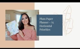 ♡ PLUM PAPER PLANNER - A5 Horizontal Priorities