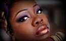 Purple and Gold-Easy Eyshadow Tutorial (Black History Month Series)