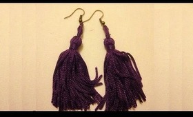 DIY Tassel Earrings  EASY In Less Than 1 MINUTE!