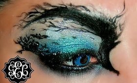 Spooky Halloween Eye Art Tutorial - Tutorial para ojos de Fastasmal de Halloween