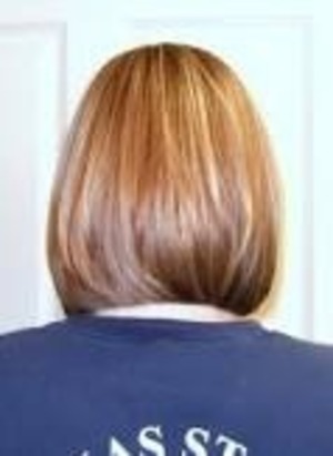 long bob front and back view