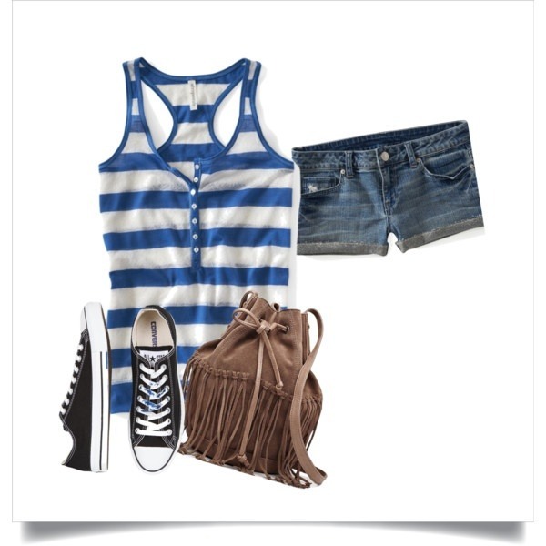 Amusement park outfit ideas. | Beautylish