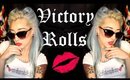 How To: Pin-Up Style Victory Rolls Hair Tutorial | D.I.Y