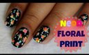 Neon Floral Print Nailart for SUMMER | Tutorial