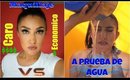 Maquillaje CARO V.S. ECONOMICO  PRUEBA de AGUA / Inexpensive v.s. Expensive Makeup  | auroramakeup