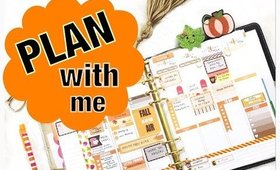 Plan with me #15: FALL Erin Condren Life Planner Weekly Spread October 2015 / Erin Condren Vertical