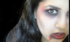 Vampire make-up look for Halloween