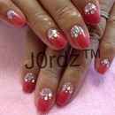 cherry Razzle nails 