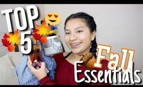 Top 5 Fall Must-Haves and Essentials! (Beauty,Fashion,Body Mist Etc!)
