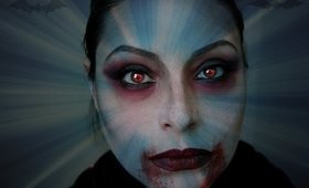 Vampire Grungy Makeup look for halloween 2014