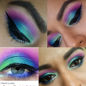 My recreation of xsparkage look using the urban decay electric palette