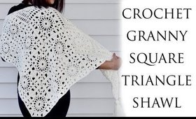Crochet Granny Square Shawl