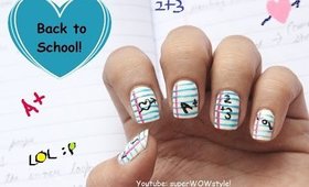 Back to School Nail Art Design Tutorial