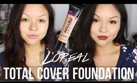 L'Oreal Infallible Total Cover Foundation First Impression & Demo | @Gabybaggg