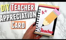 DIY Teacher Appreciation Card Ideas, Handmade Cards for Teacher Appreciation Week DIY Pinterest Card