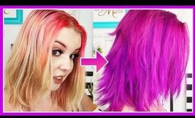 Hair Color Transformation! Virgin Pink + Purple Rain (Arctic Fox Dyes)