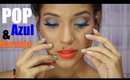 Delineador Azul + Labios Naranja | Kriz Reales