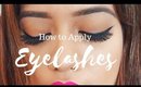 How To Apply Eyelashes | Debasree Banerjee