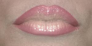 Soar lip liner with Golden Lemon pigment and clear lipglass all over.