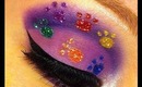 Glittery Dog Paws Makeup Look
