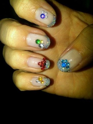 Sparkle manicure 