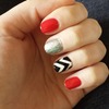 Red and chevron