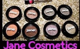 Jane Cosmetics Eyeshadow Review & Swatches